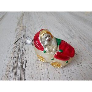 Inge glas vintage carriage baby glass ornament Xmas‎ tree